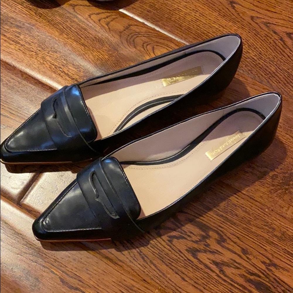 Louise et Cie black leather loafers